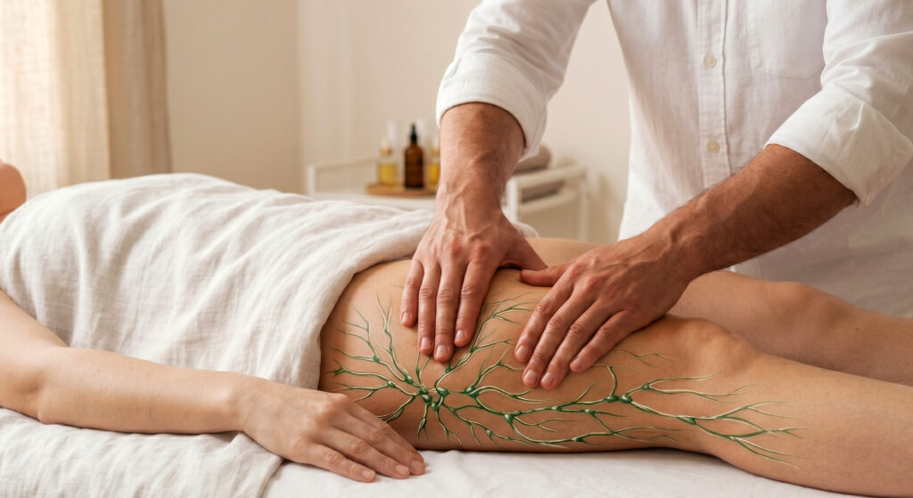 Sanfte manuelle Lymphdrainage zur Reduktion von Schwellungen und Gewebestauungen in Wien